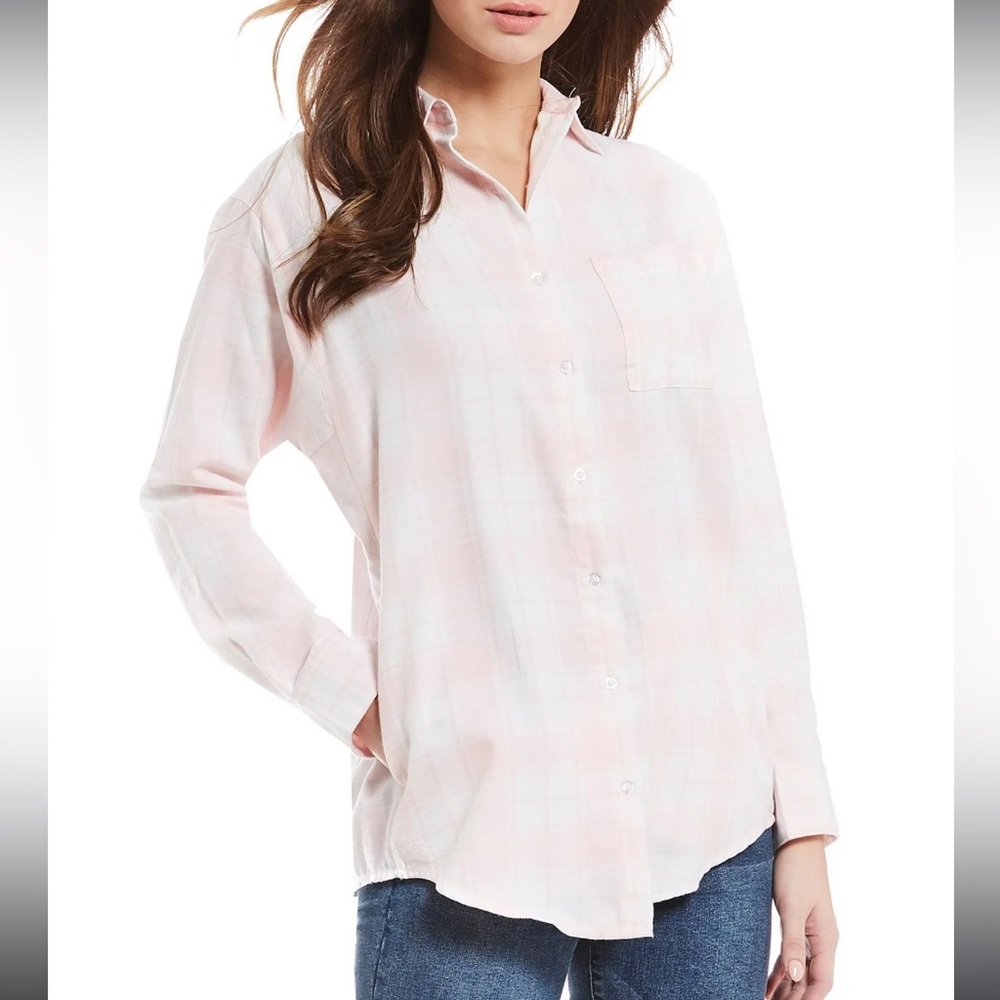 NWT Lauren James Hayden Flannel Pink P2P S:22 - M:23.5